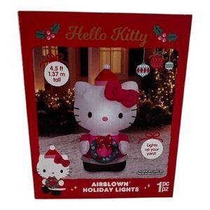 Hello Kitty Christmas Inflatable 4.5 feet